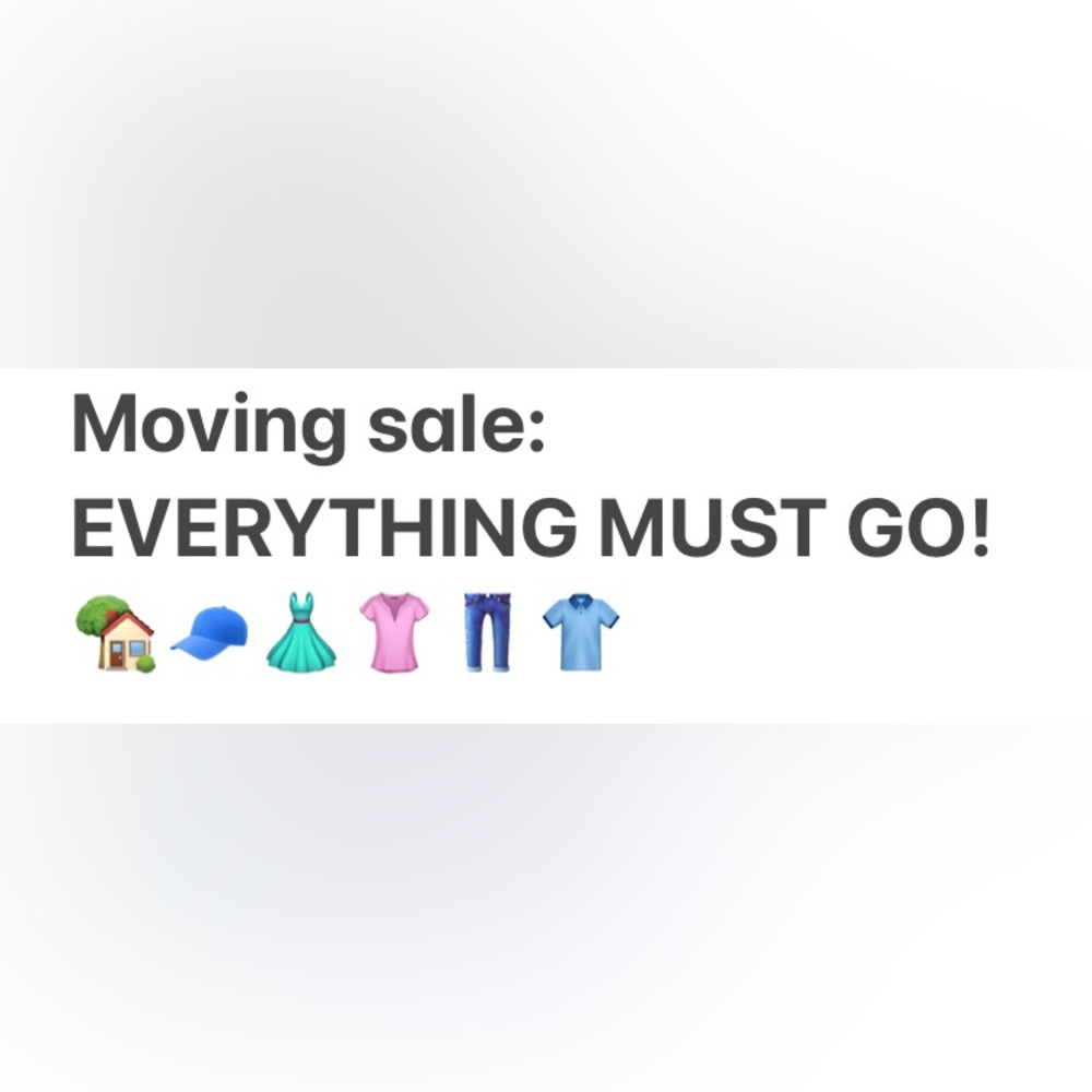 Moving Sale!